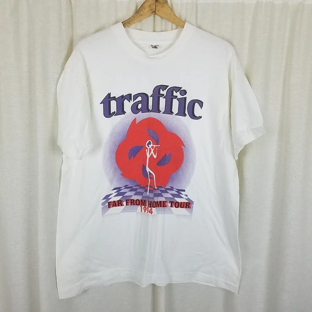 Vintage 1994 Traffic Tshirt Far From Home Tour Mens Xl Double Sided Concert 1
