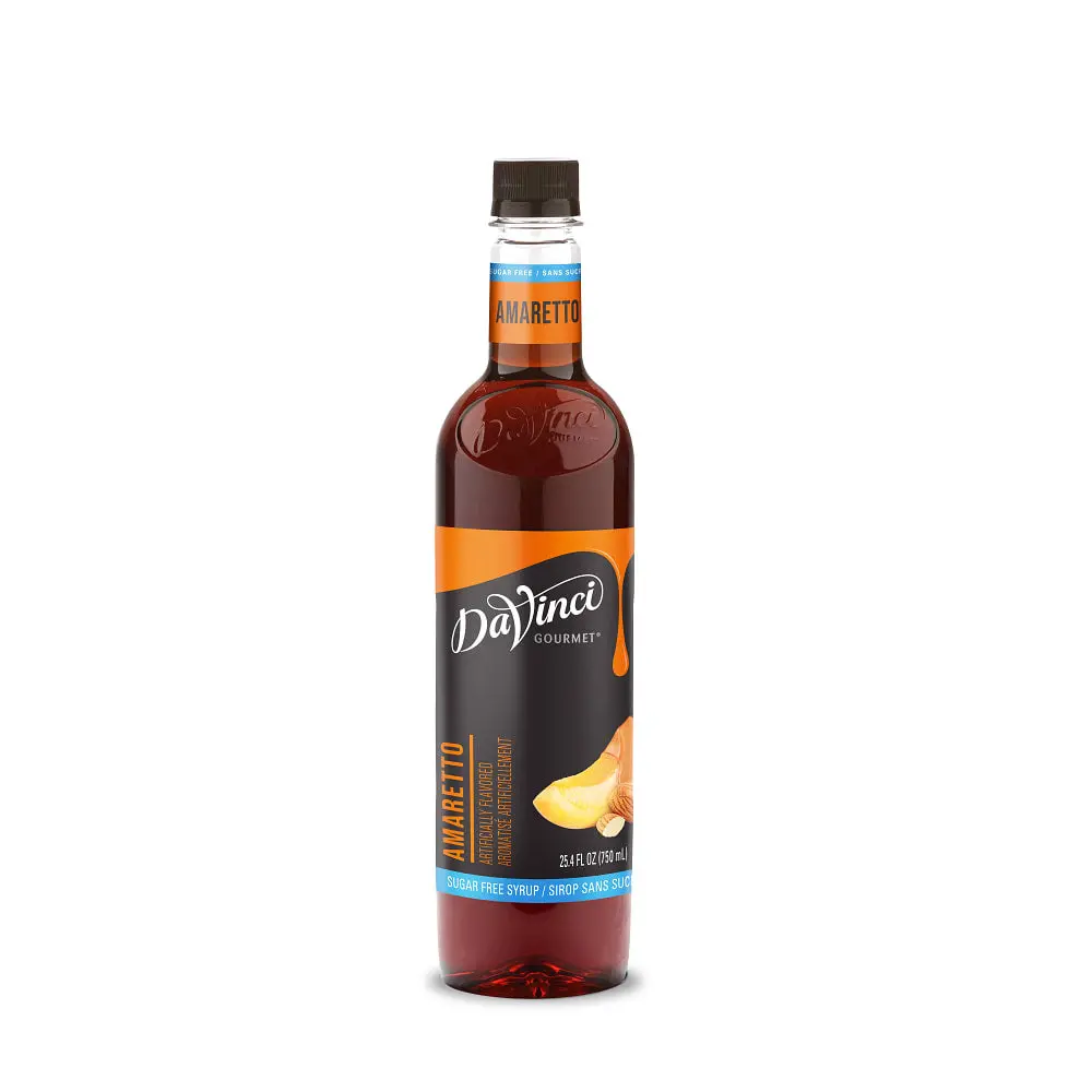 Sugar-Free Amaretto Syrup - 4 X 750 Ml Plastic 1