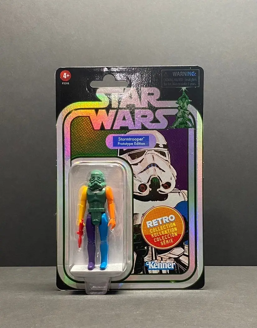 Star Wars: The Retro Collection - Stormtrooper Prototype Edition Action Figure (F5318) Green Helmet Last One! 1