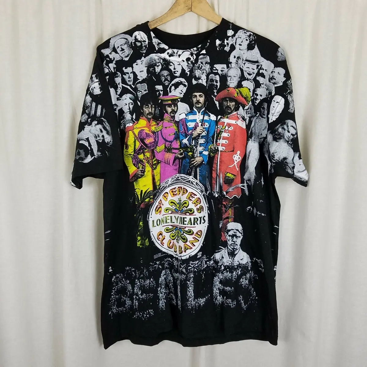 Vintage Winterland The Beatles All Over Print Double Sided Tshirt Mens Xl 90S 2