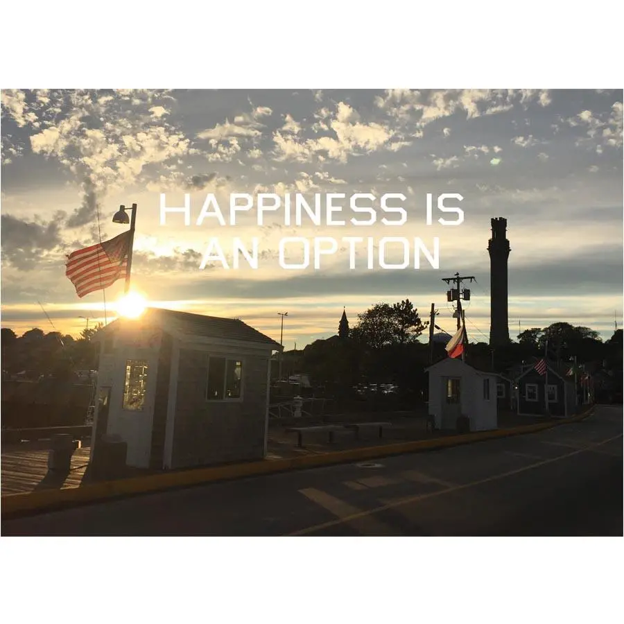 Happiness Is An Option - Macmillan Pier Postcard 1