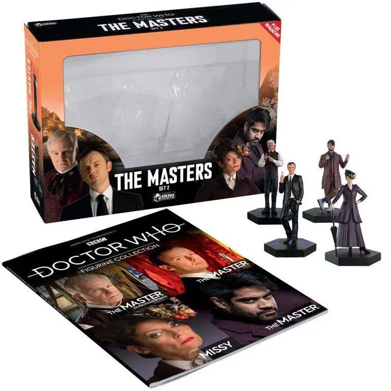 Modern Doctor Who Masters Prof Yana, John Simm, Missy, Sacha Dhawan Figurine Collection Box Set 2 (Dwsuk009) 1