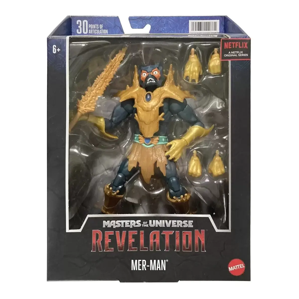 Masters Of The Universe: Revelation (Masterverse) - Classic Mer-Man Action Figure (Hlb47) Last One! 1