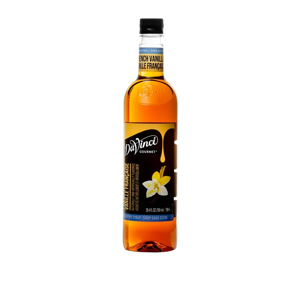 Sugar-Free French Vanilla Syrup - 4 X 750 Ml Plastic 1