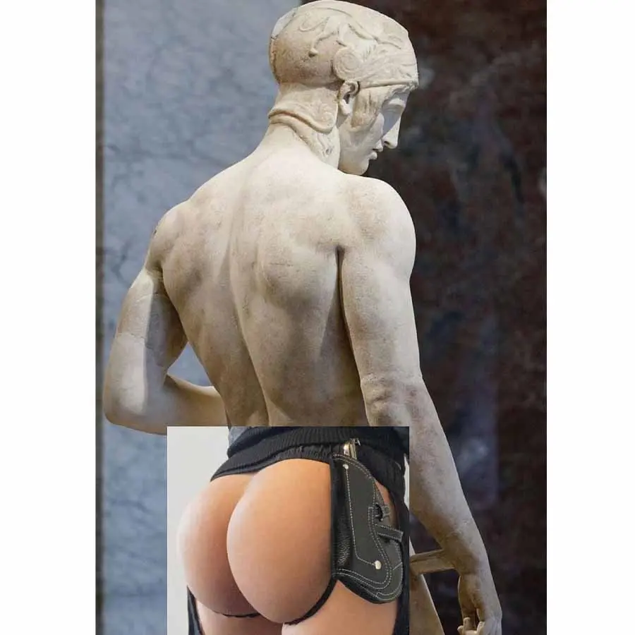 Naro Pinosa Perfect Peach Sculpture Postcard 1