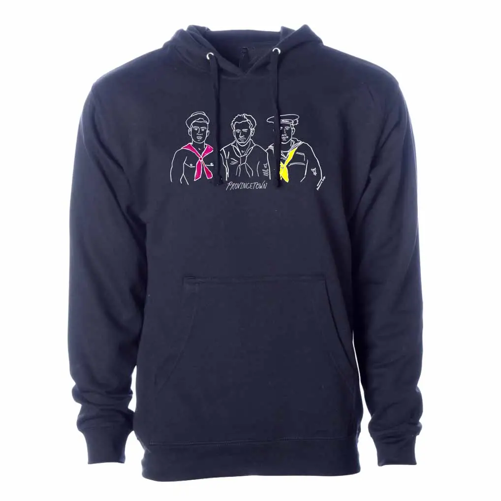Navy Seamen Provincetown Hooded Sweatshirt 1