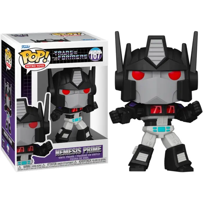 Funko Pop! - Retro Toys #167 - Transformers - G1 Nemesis Prime (Battle Pose) Vinyl Figure (90718) 1