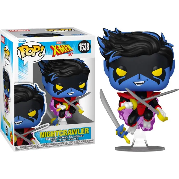 Funko Pop! Marvel Studios - #1538 - X-Men 97 - Nightcrawler - Vinyl Bobblehead Figure (86240) 1