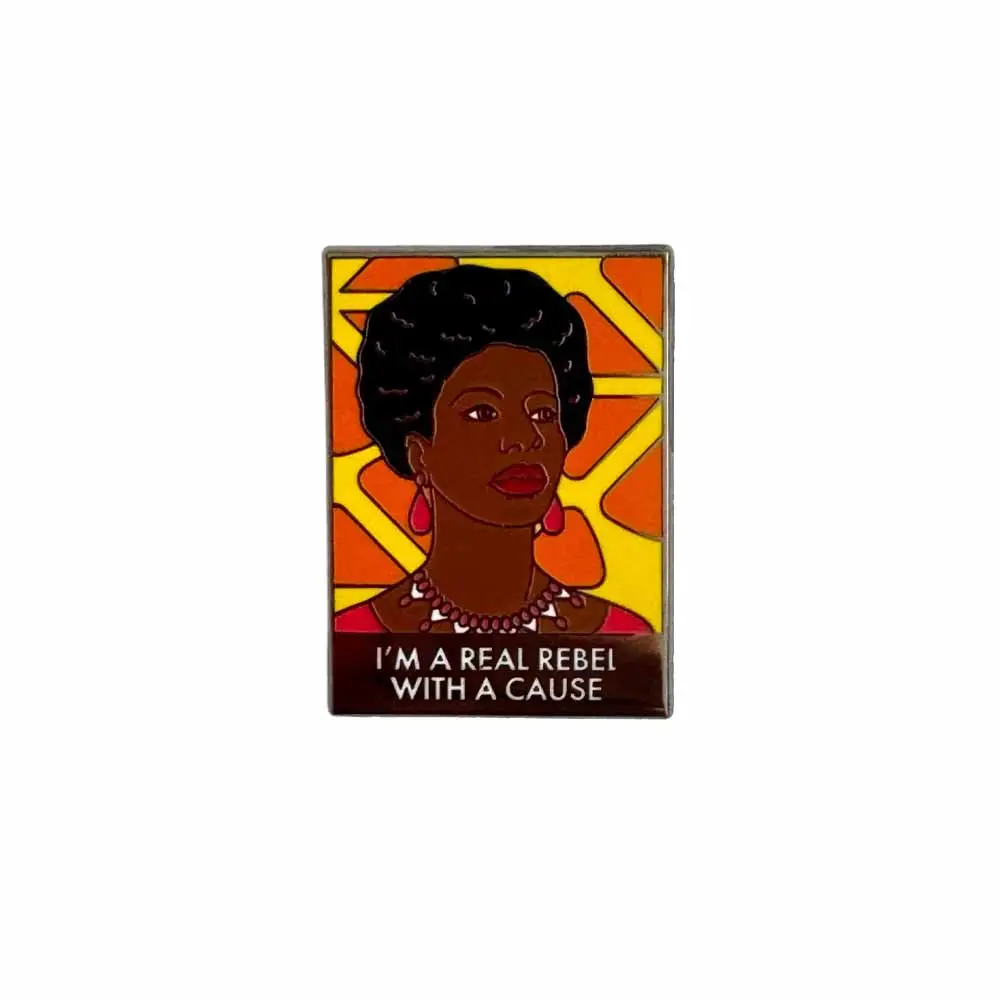 Nina Simone I'm A Real Rebel Enamel Pin 1