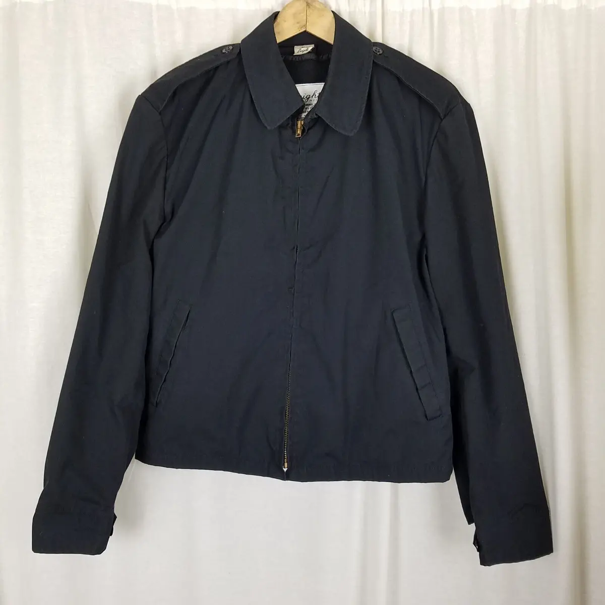 Vintage Creighton Insulated Windbreaker Jacket Mens 38R Epaulets Zip Out Liner 1