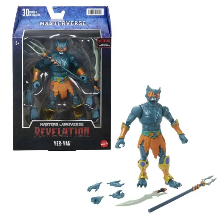 Motu Masters Of The Universe Masterverse Revelation - Mer-Man Action Figure (Hdr43) Last One! 1