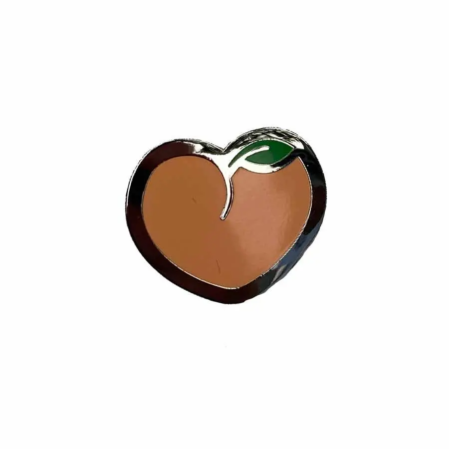 Peach Enamel Pin Collaboration With Depaul Vera 1