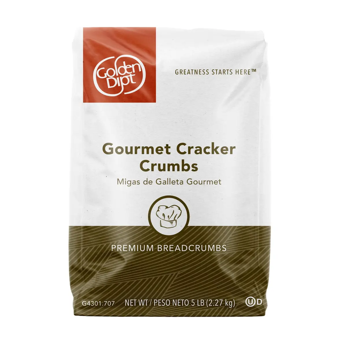 Golden Dipt Gourmet Cracker Crumbs - 6 X 4 Lb 1