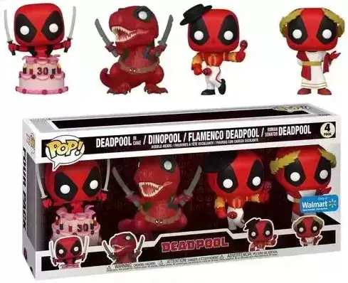 Funko Pop! Marvel - Deadpool 30Th 4-Pack Exclusive Vinyl Figure Set (58864) Low Stock 1