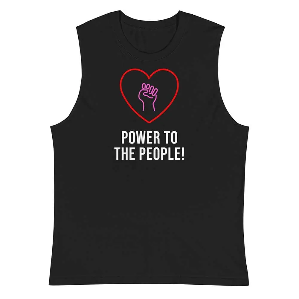 Power To The People Sleeveless T-Shirt - Indivisible 1