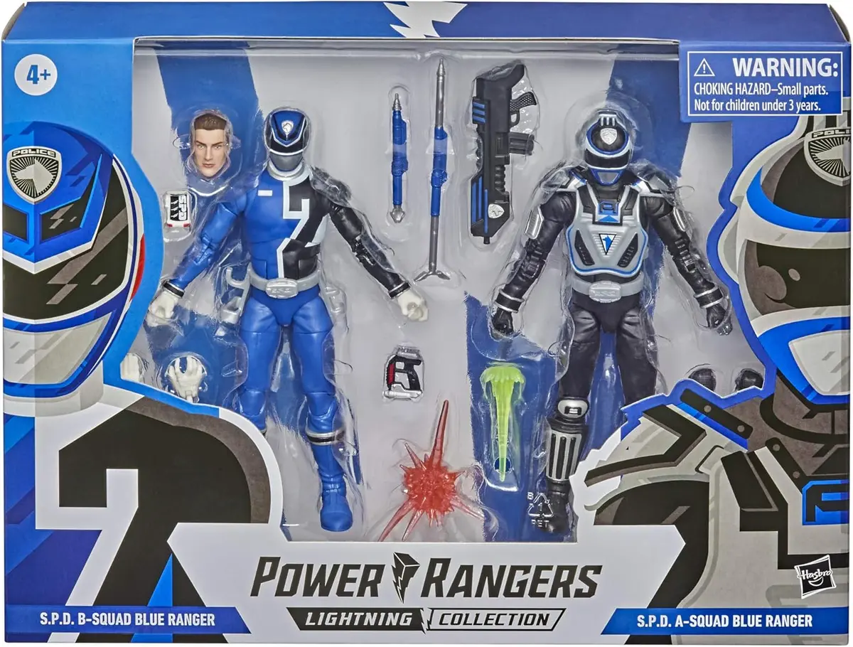Power Rangers Lightning Collection: S.P.D. B-Squad Blue Ranger Vs S.P.D. A-Squad Blue Ranger (F1171) Low Stock 1