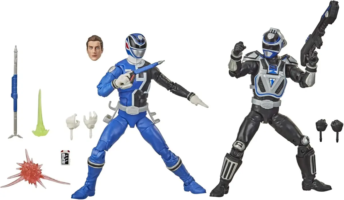 Power Rangers Lightning Collection: S.P.D. B-Squad Blue Ranger Vs S.P.D. A-Squad Blue Ranger (F1171) Low Stock 2