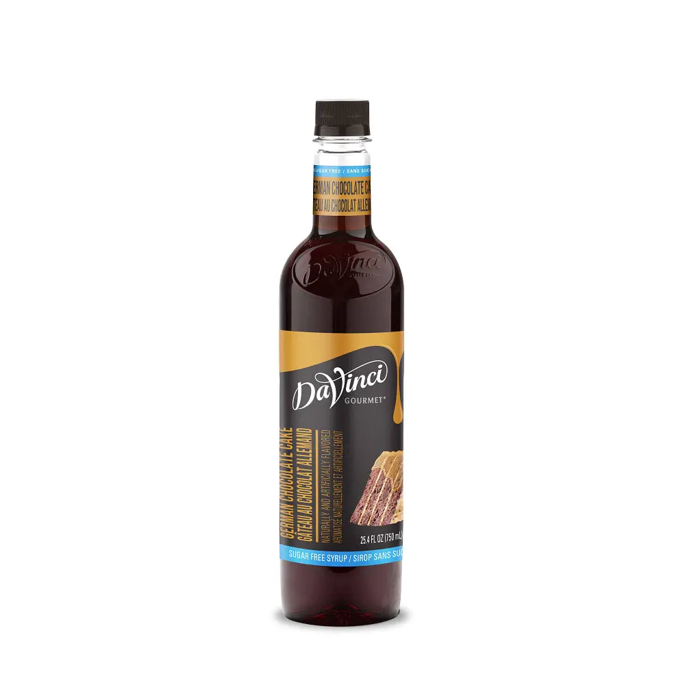 Sugar-Free German Chocolate Cake Syrup - 4 X 750 Ml Plastic 1