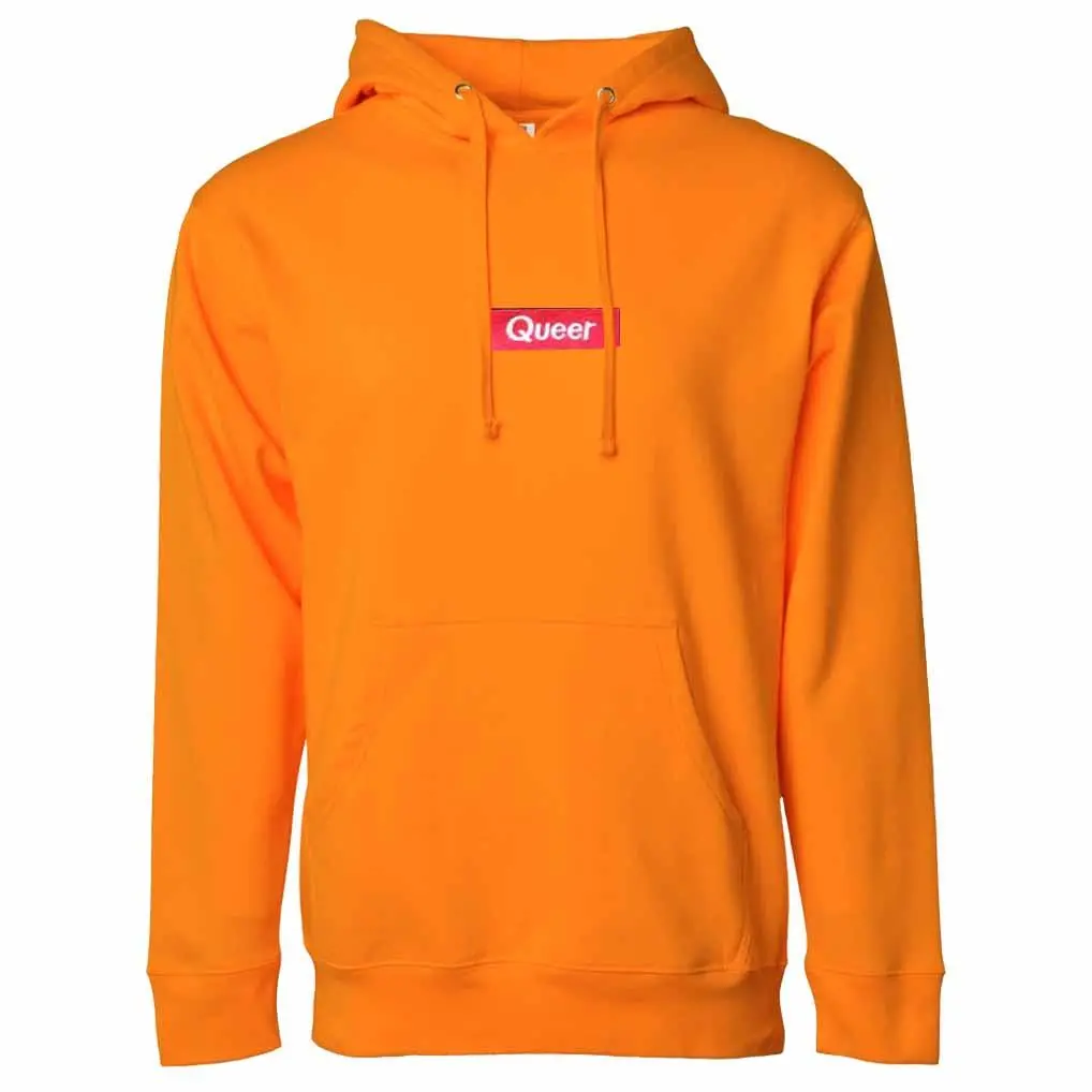 Queer Hoodie Safety Orange - Trevor Project 1