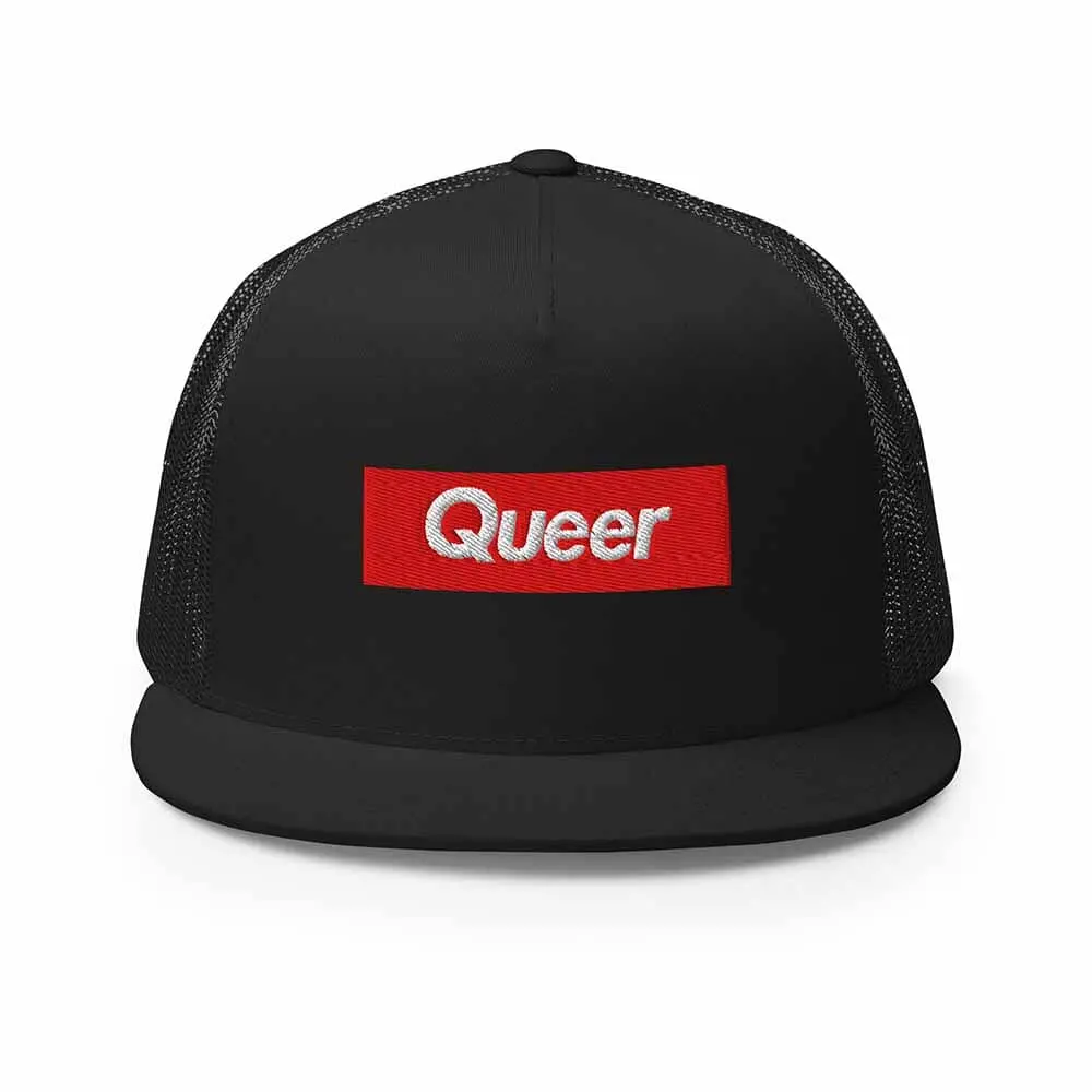 Queer Flatbill Mesh Snapback - Trevor Project 1