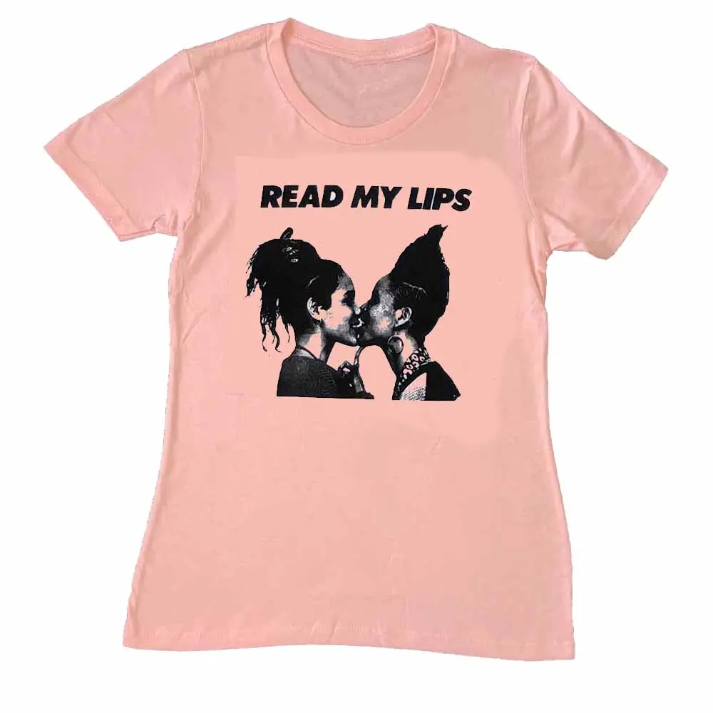 Read My Lips Women Femme Fit T-Shirt - Rainbow Railroad 2