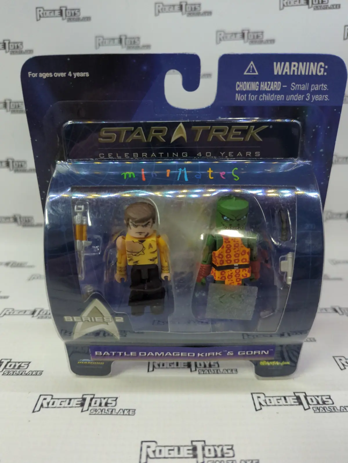 Diamond Select Minimates Star Trek Series 2 Battle Damaged Kirk & Gorn Two Pack 1