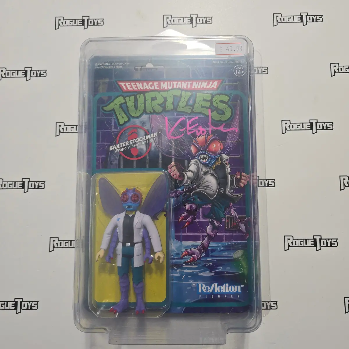 Reaction Tmnt- Baxter Stockman (Autographed By Kevin Eastman) 1