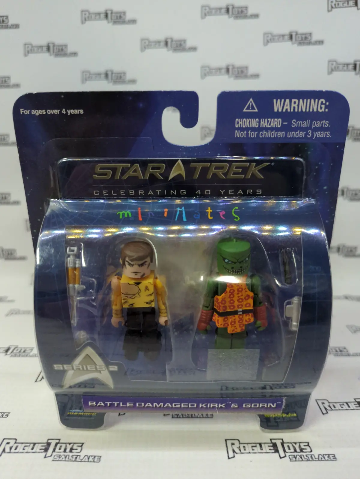 Diamond Select Minimates Star Trek Series 2 Battle Damaged Kirk & Gorn Two Pack 1