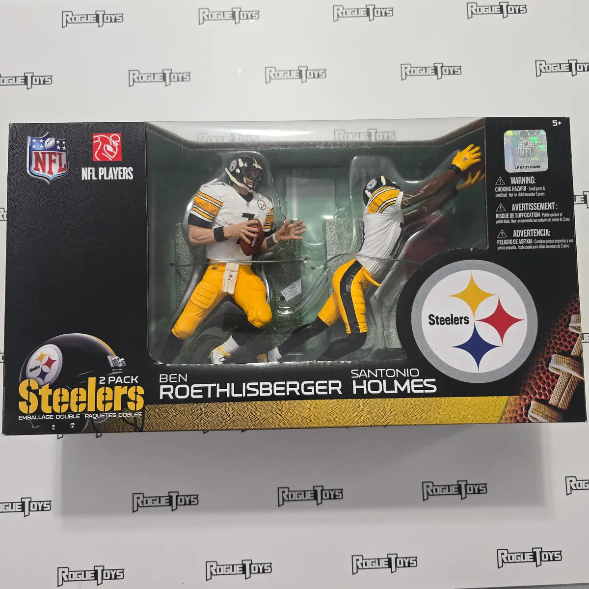 Mcfarlane Nfl Pittsburgh Steelers 2 Pack- Ben Rothisberger / Santino Holmes 1