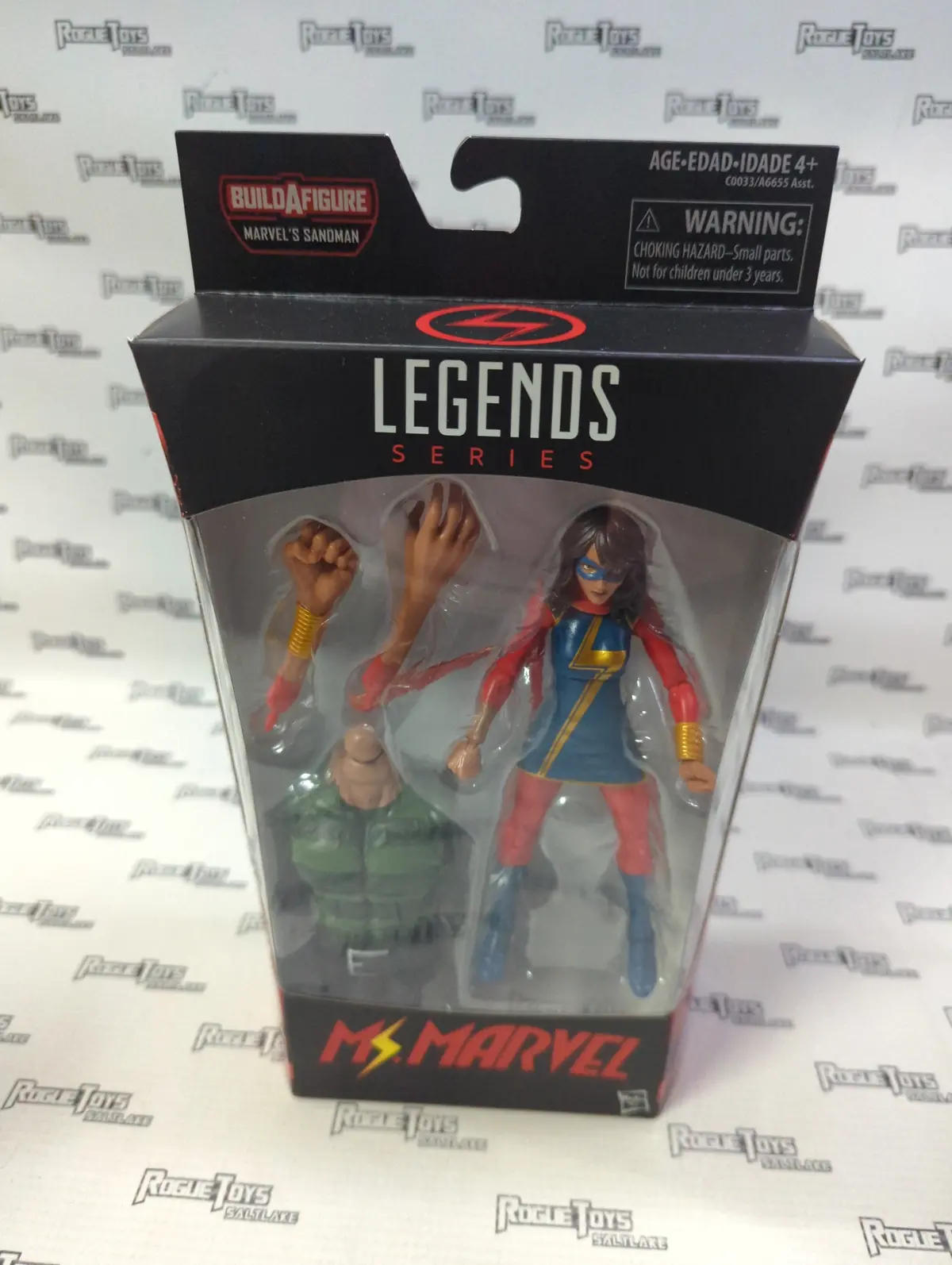 Hasbro Marvel Legends Series Ms. Marvel (Sandman Baf Wave) 1
