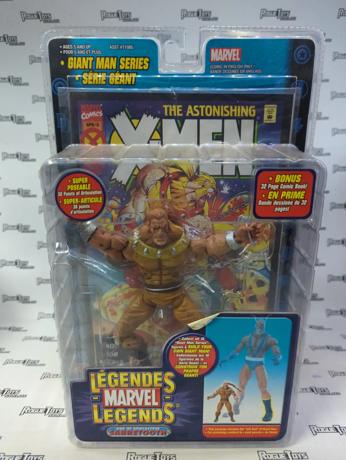 Toybiz Marvel Legends Age Of Apocalypse Sabertooth (Giant Man Series) 1