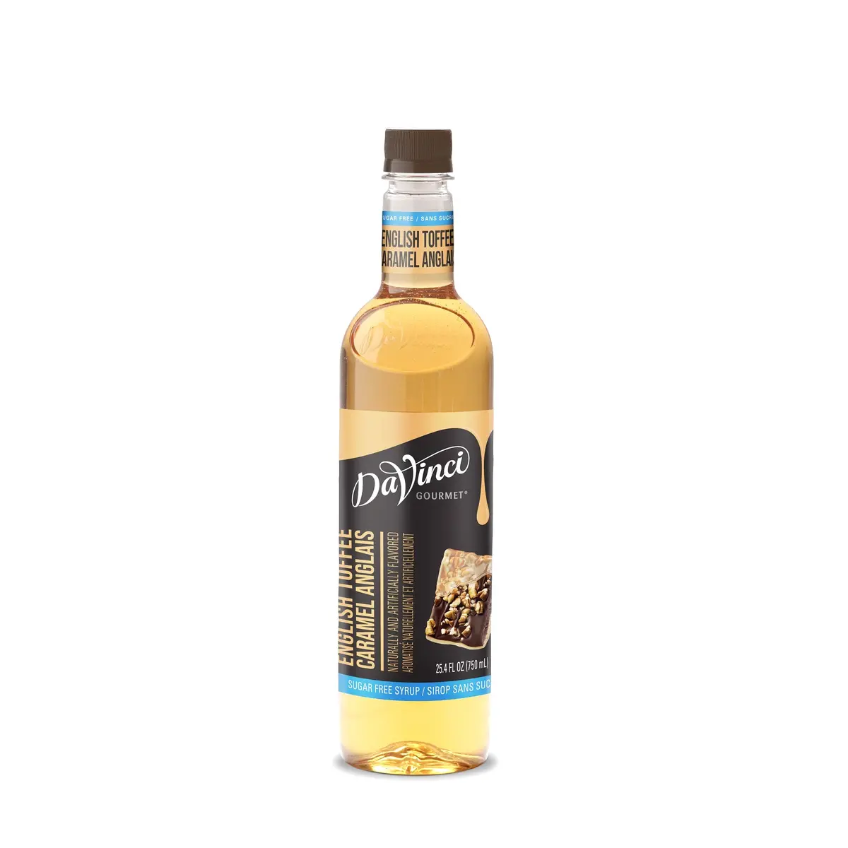 Sugar-Free English Toffee Syrup - 12 X 750 Ml Plastic 1