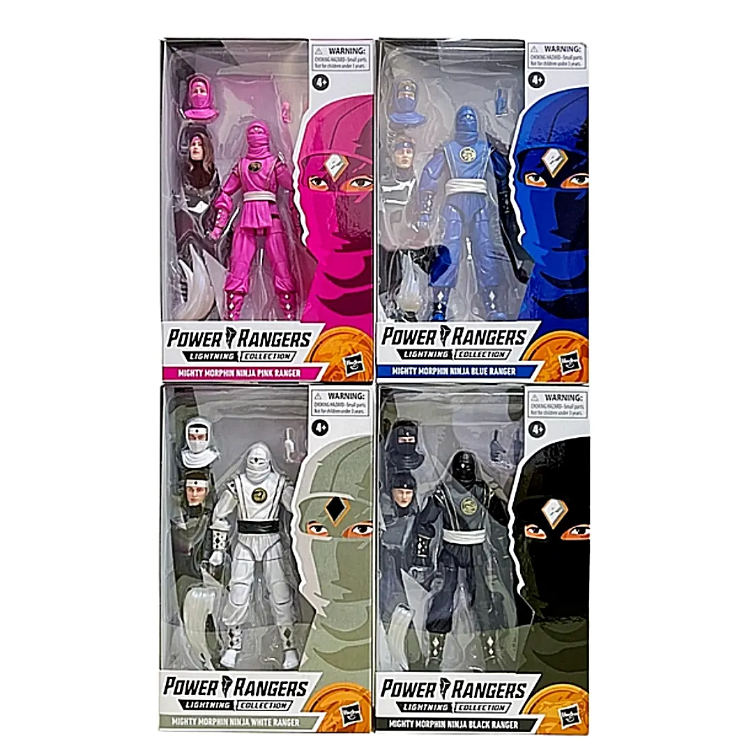 Power Rangers Lightning Collection - Mighty Morphin Ninja 4-Pack (F4626) Exclusive Action Figures Last One! 1