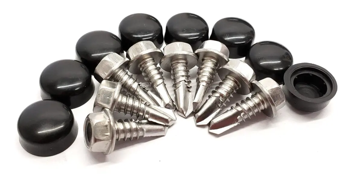 Complete Performance Lund Sun Visor Mounting Hardware Stainless Screws - 1992-1997 Ford F-Series & Bronco 1