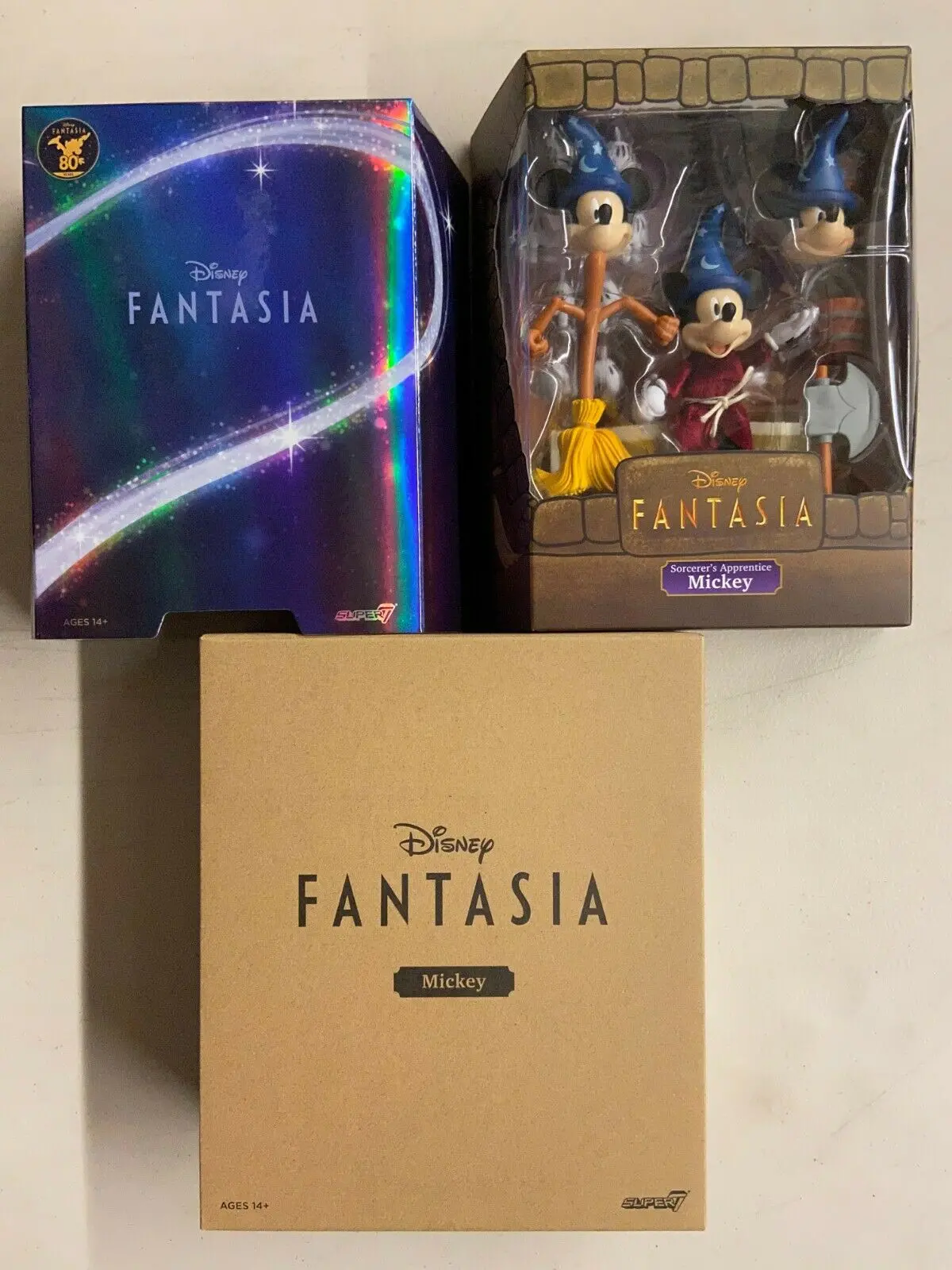 Super7 Ultimates - Disney Fantasia Sorcerer'S Apprentice (Mickey Mouse) Action Figure (81064) Low Stock 2