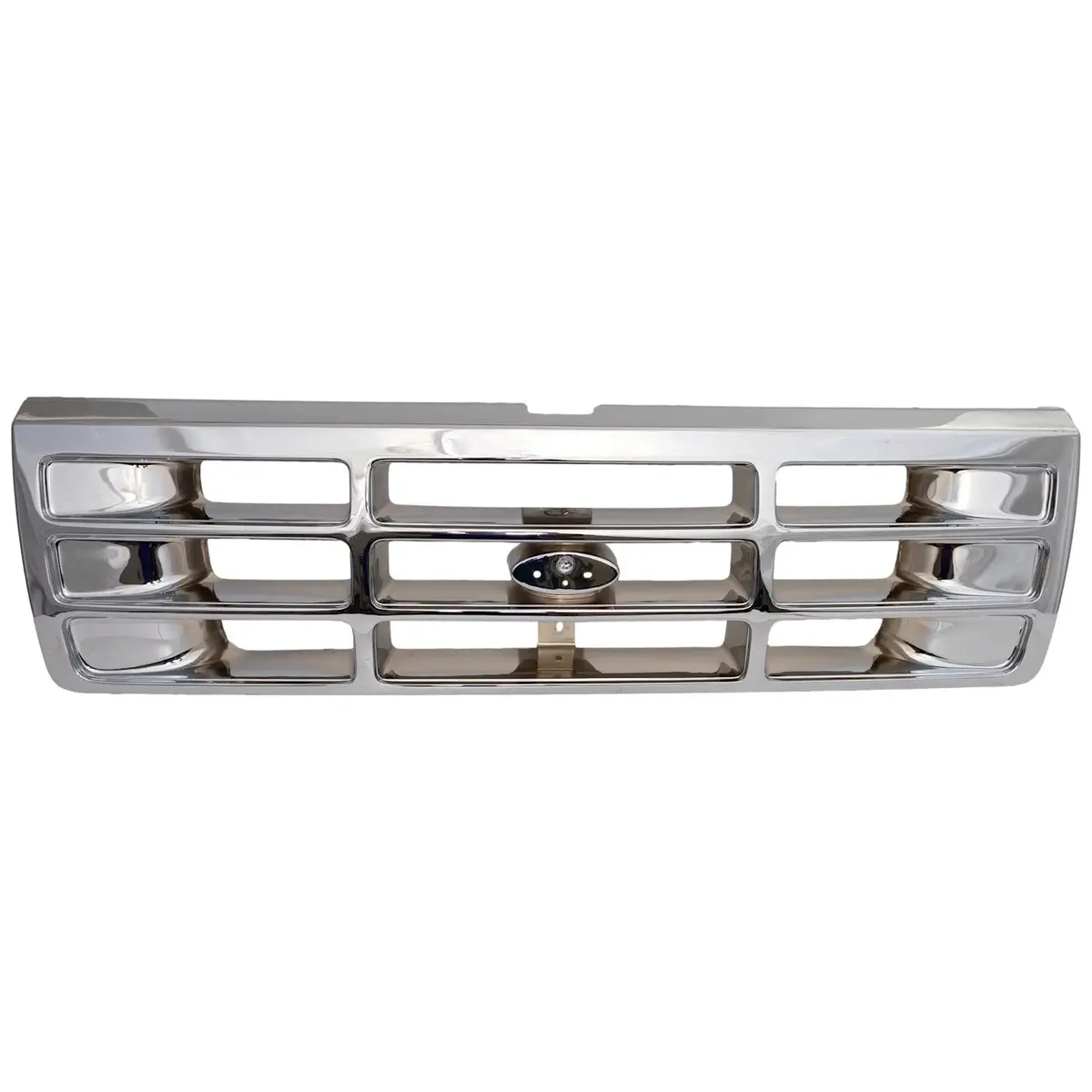 Complete Performance Solid Chrome Grille - 1992-1997 Ford F-Series & Bronco 1