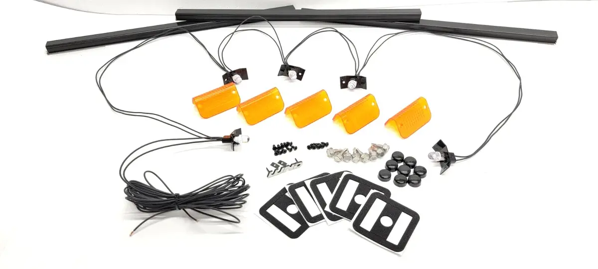 Complete Performance Lund Sun Visor Complete Kit - 1992-1997 Ford F-Series & Bronco 1