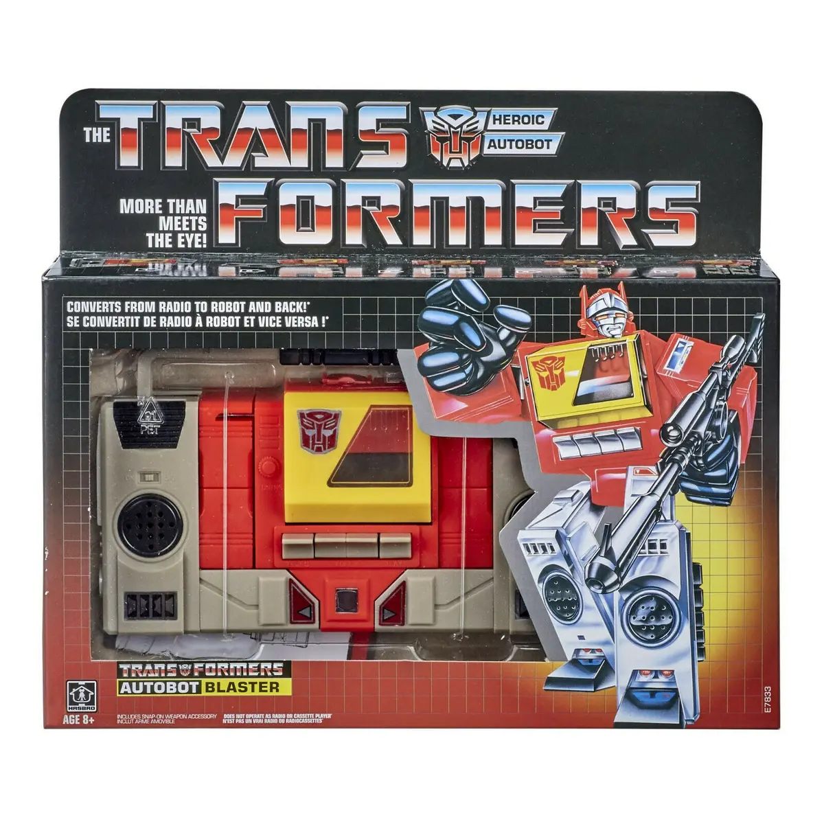Hasbro - Transformers Vintage G1 Reissue - Autobot Blaster Collectible Action Figure (E7833) Low Stock 1