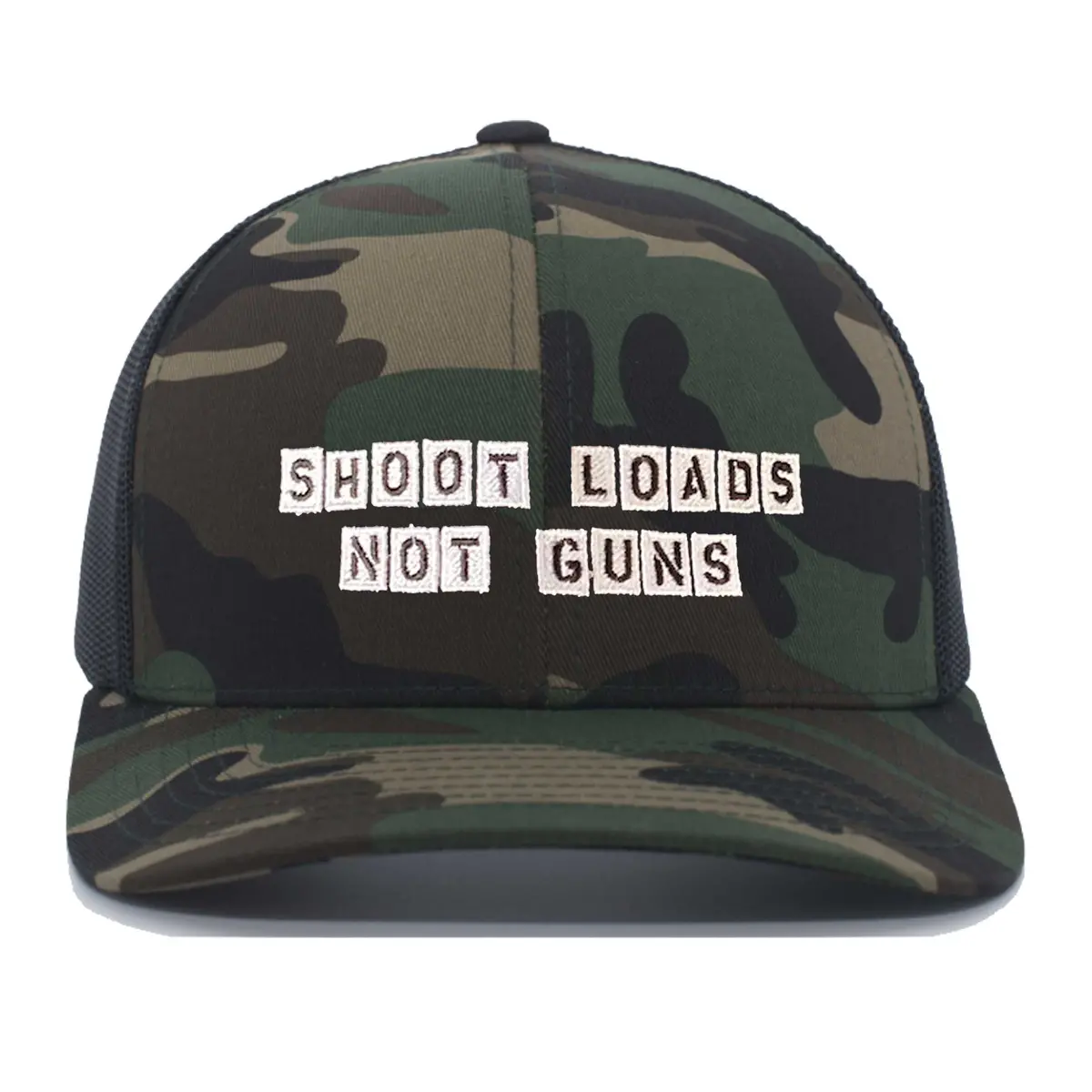 Shoot Loads Not Guns Camo Snapback - Gays Against Guns 1