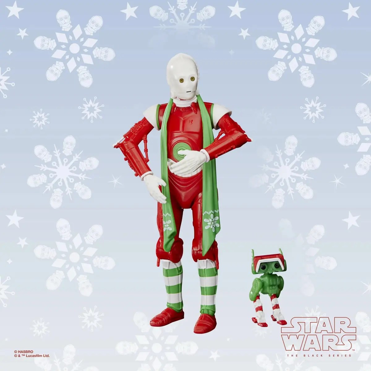 Star Wars: Black Series - Protocol Droid & Bd Unit (Christmas Holiday Edition) Action Figures F5304 1