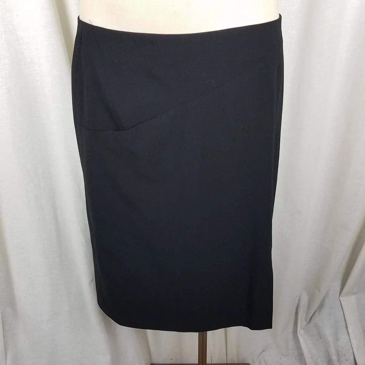 Vintage Giorgio Armani Black Label Borgo 21 Lined Pencil Skirt Womens 46 Italy 1