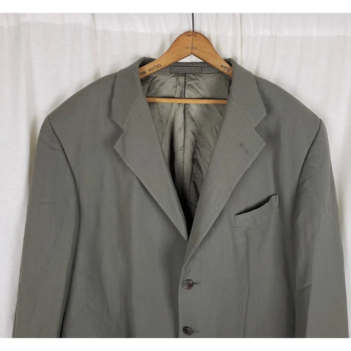 Vintage Monsieur Givenchy Wool Blazer Jacket Sportcoat Mens 48R Miltons Woven 2