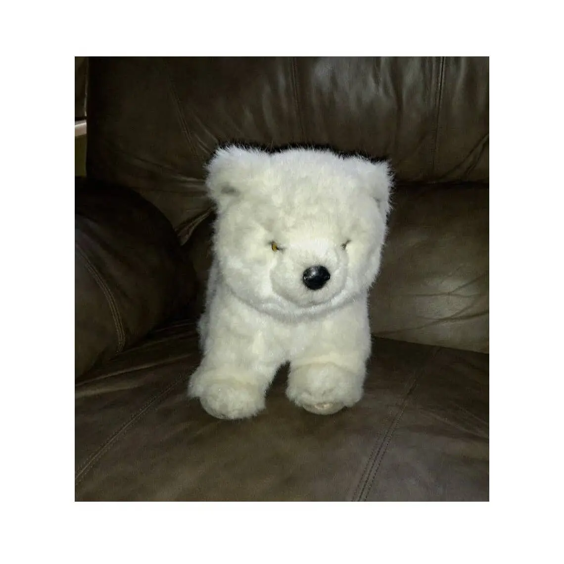 1985 Avanti Baby Animals Applause Jockline Italy 14" Polar Bear Plush 1043 1