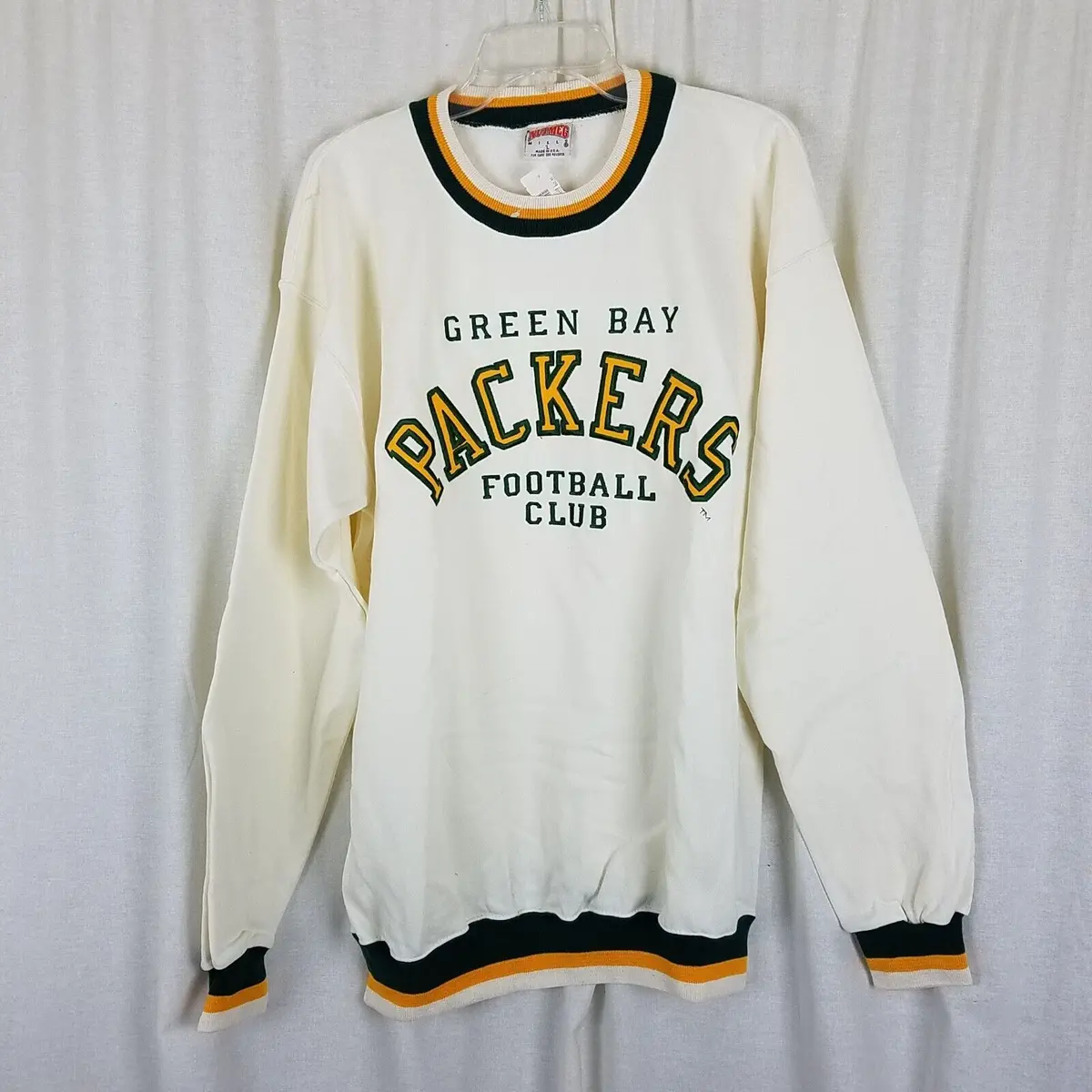 Vintage Nutmeg Nfl Green Bay Packers Football Club Sweatshirt Mens L Usa Nos 90S 1