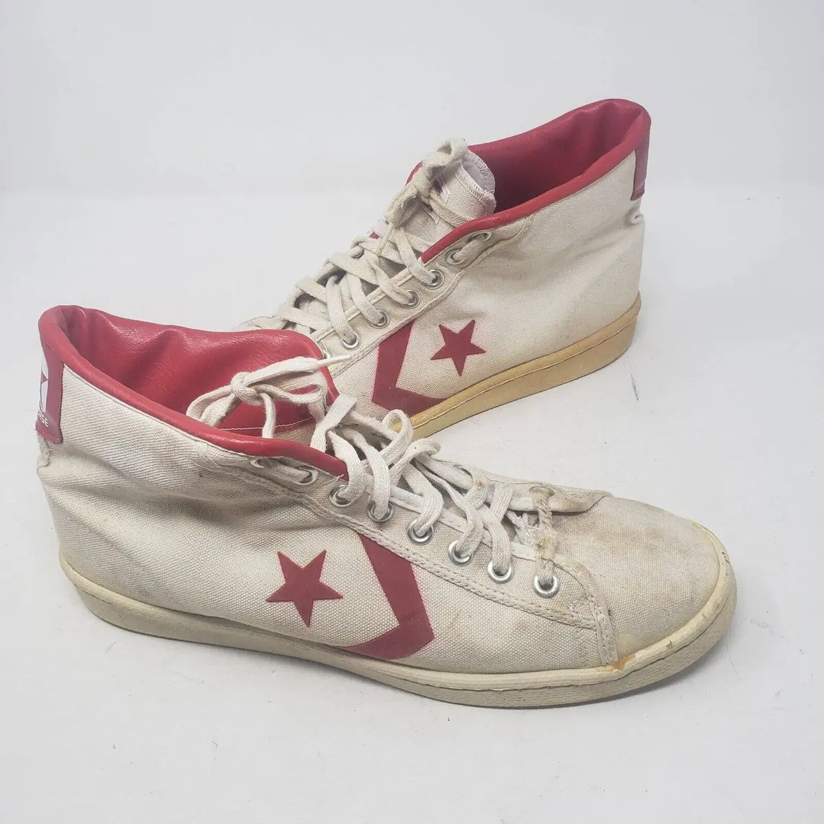 Vtg 70S Converse One Star Dr J Basketball Hi Tops Sneakers Shoes Mens 13 Usa Red 1
