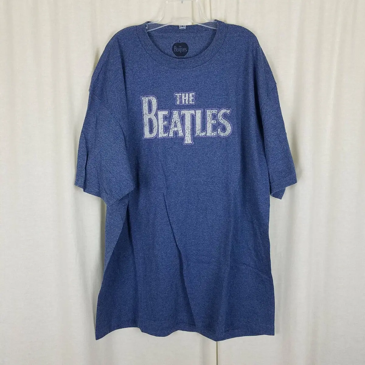 The Beatles 2012 Apple Corps Tshirt Mens Size Xl Spellout Logo Blue 50/50 1