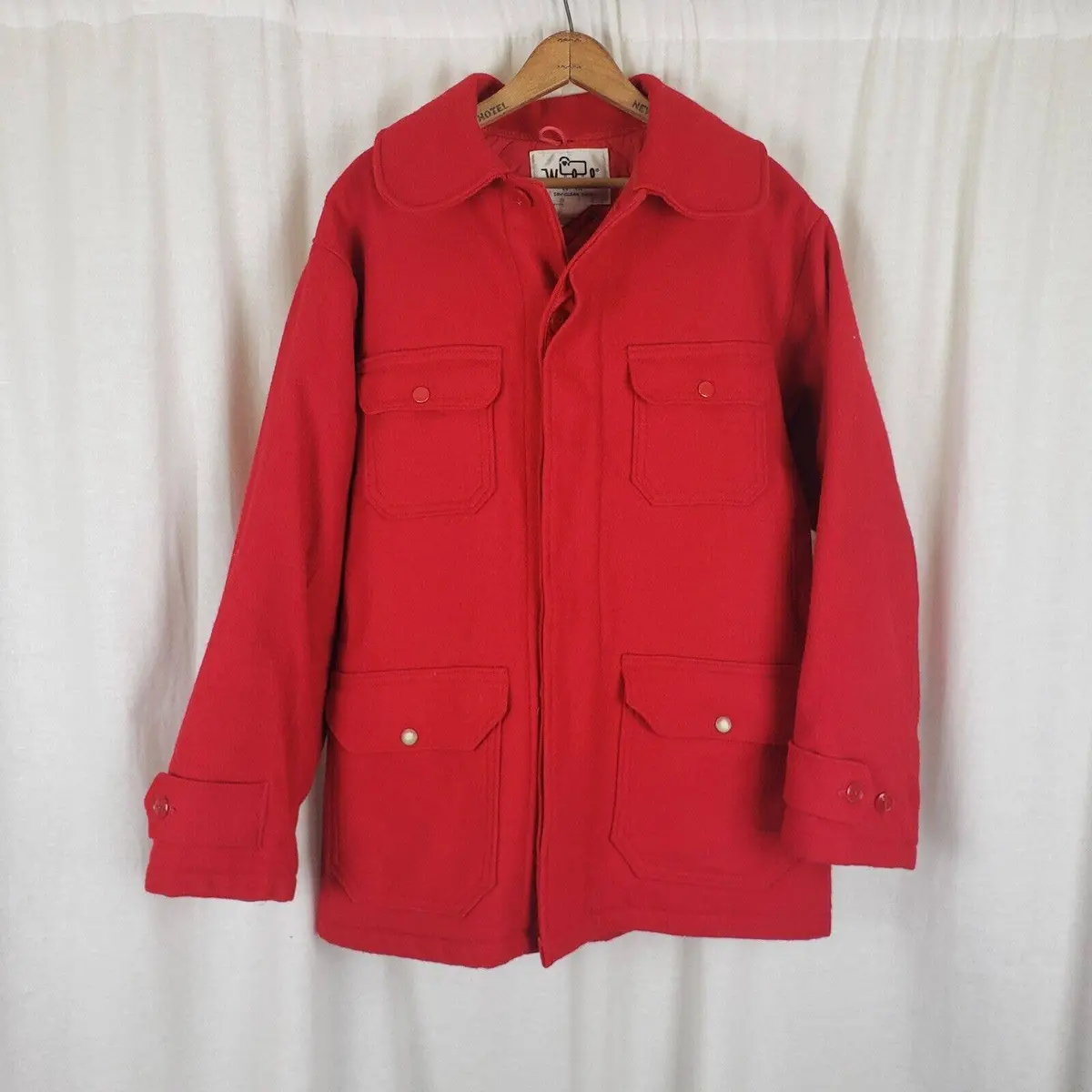 Vintage Woolrich Mackinaw Wool Cruiser Field Hunting Jacket Barn Coat Mens 42 1
