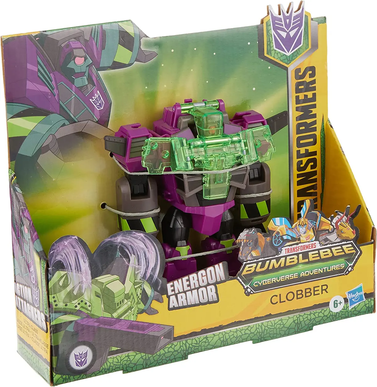 Transformers Cyberverse Battle For Cybertron Ultra Class Clobber Action Figure Energon Armor (E7108) 1