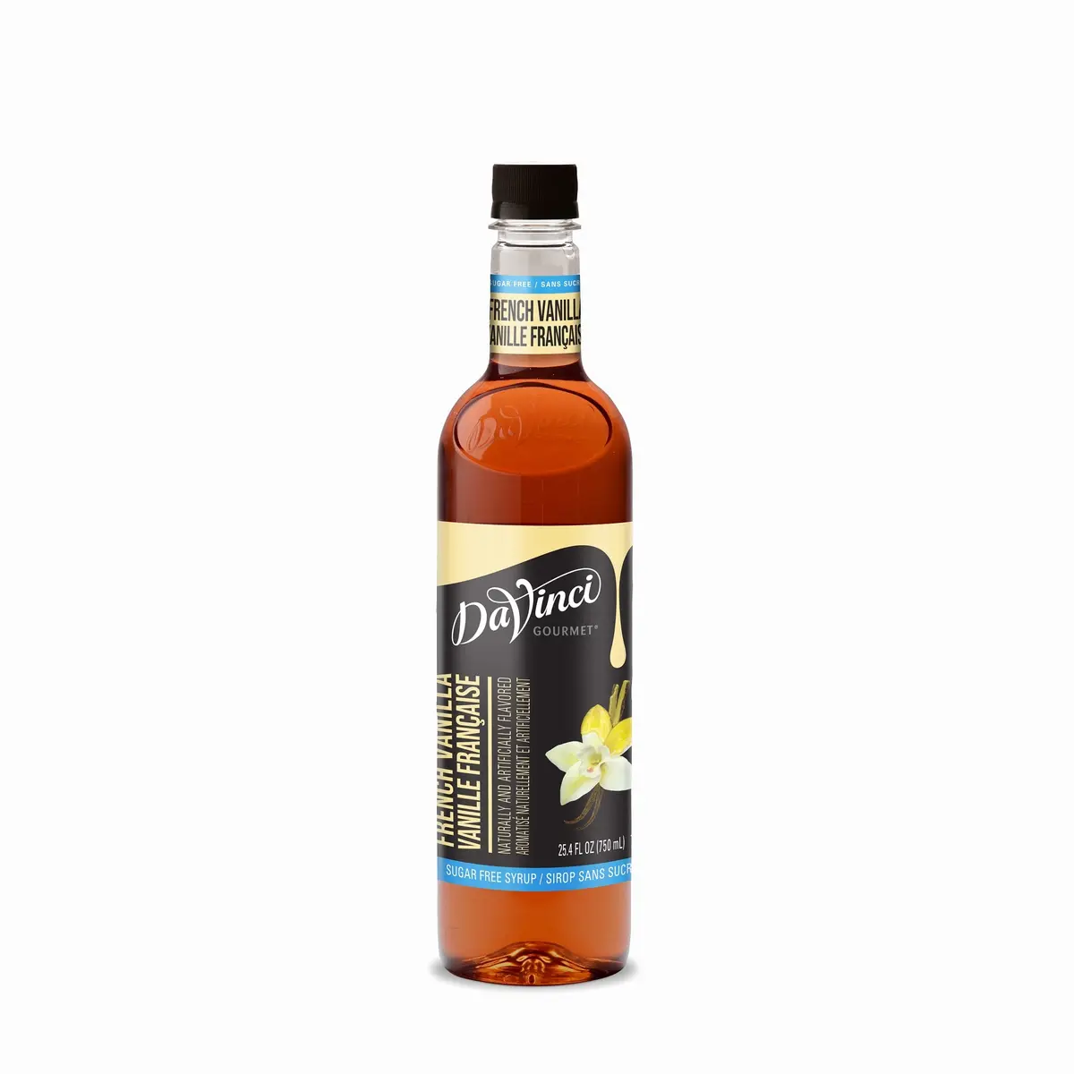 Sugar-Free French Vanilla Syrup - 12 X 750 Ml Plastic 1