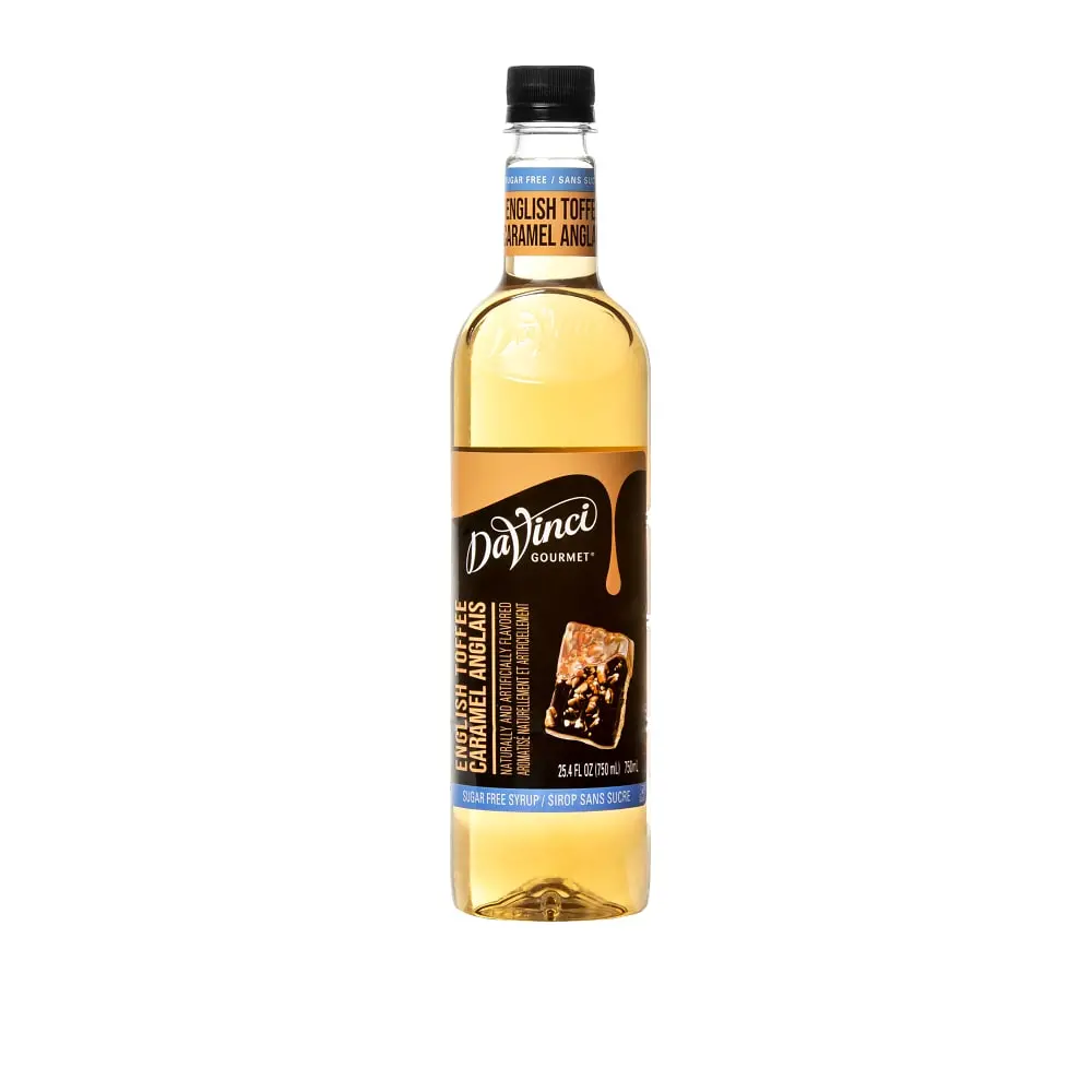 Sugar-Free English Toffee Syrup - 4 X 750 Ml Plastic 1